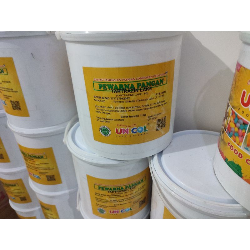 

Pewarna Unicol Tartrazin Lake (Kuning Telor) 1KG
