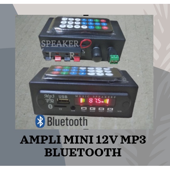 Grosir Ampli mini 12v mp3 bluetooth USB FM amplifier rakitan 12 volt stereo bisa cod