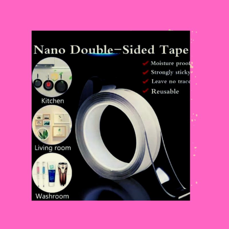 

DOUBLE TAPE BENING TRANSPARANT SELOTIP / PEREKAT ISOLASI