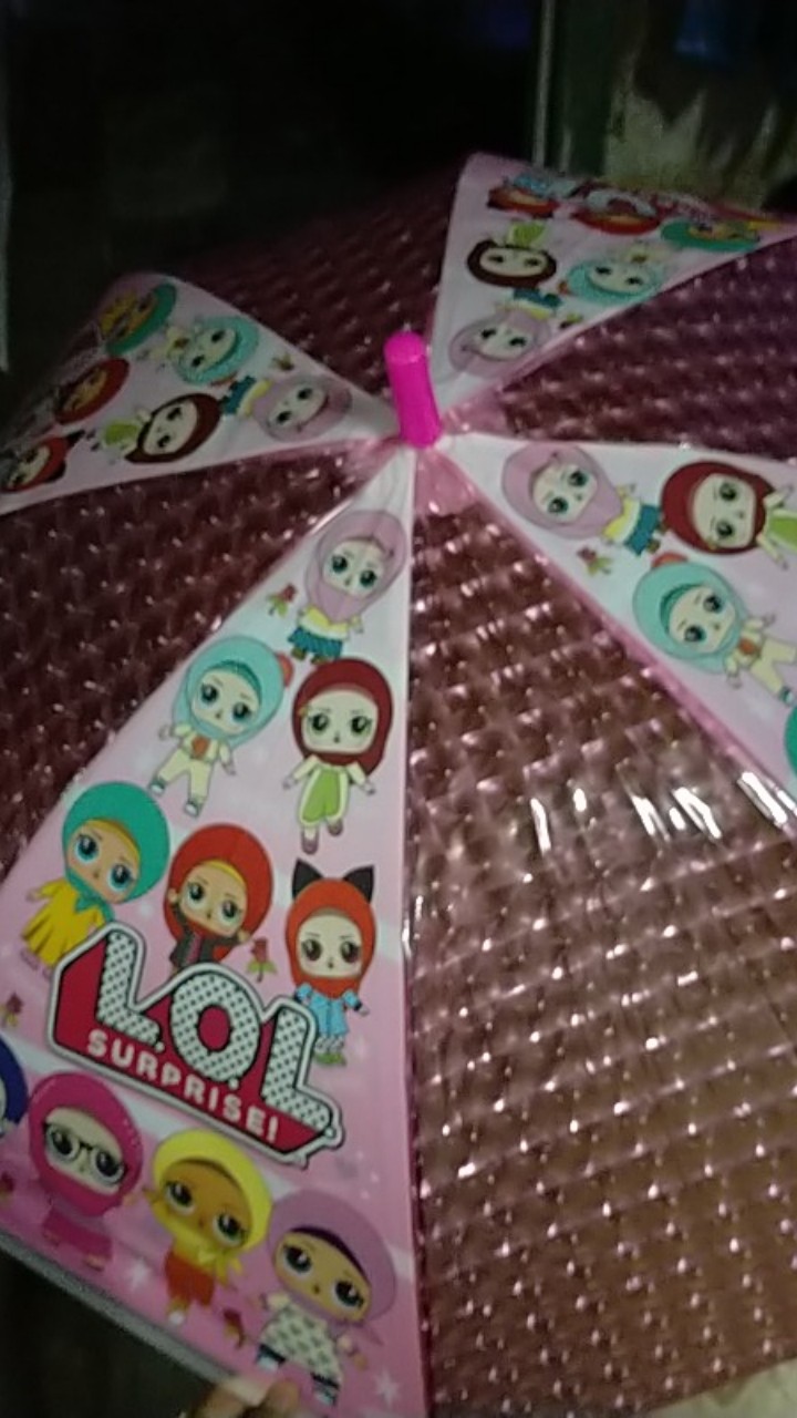 Winpu Payung Anak Karakter Kartun Jilbab
