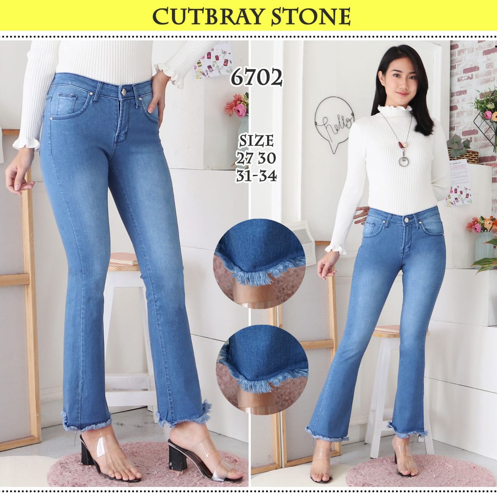 7C-G CELANA JEANS PREMIUM CUTBRAY /BOOTCUT JEANS / BIG SIZE /5 VARIANT COLOUR /27 - 34