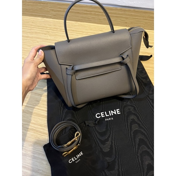 Celine belt bag micro grey MIRROR LIKE AUTHENTIC PRELOVED SECOND
