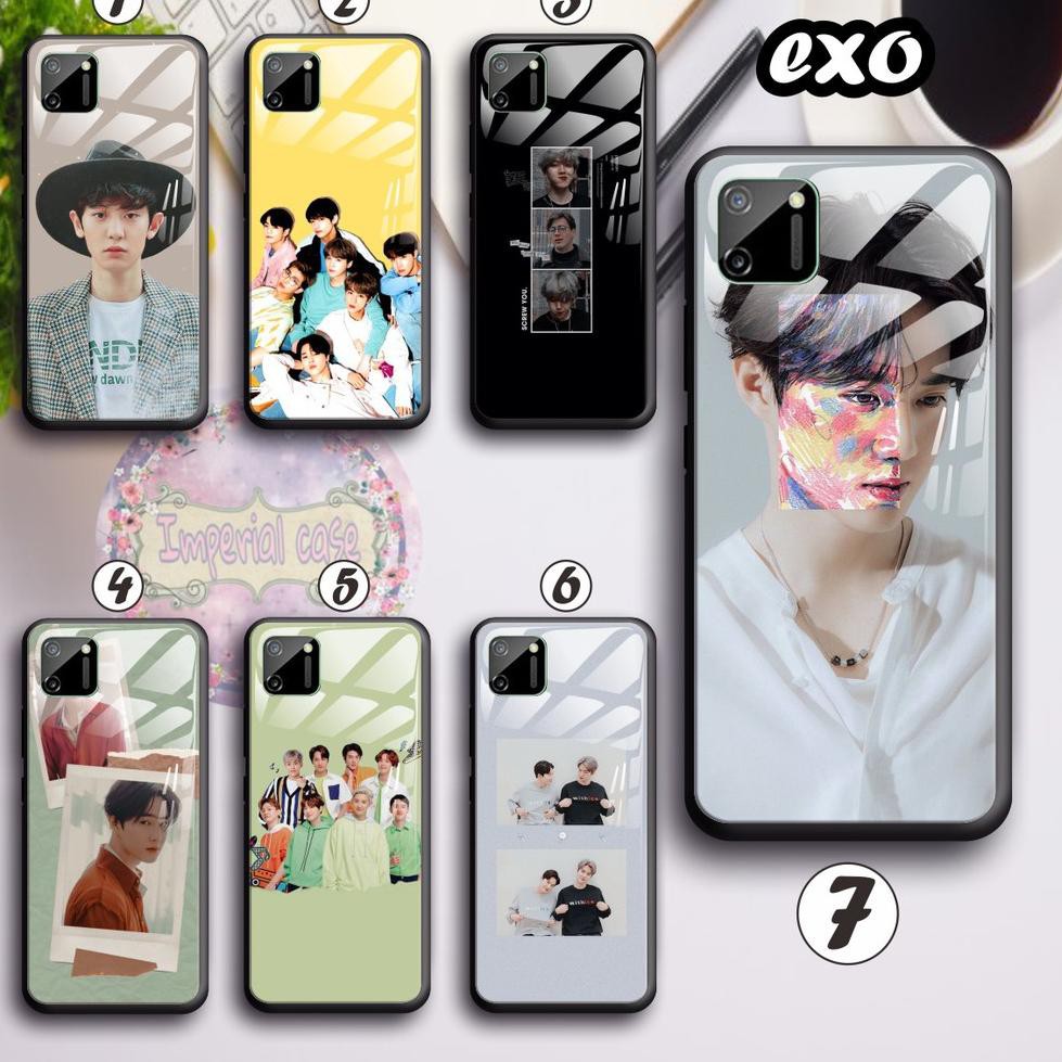 back case glass EXO Oppo A3s A1k A5 A9 2020 A7 F9 A5s A31 A52 a53 A92 A37 A57 A59 A71 A83 IC1207 (KO