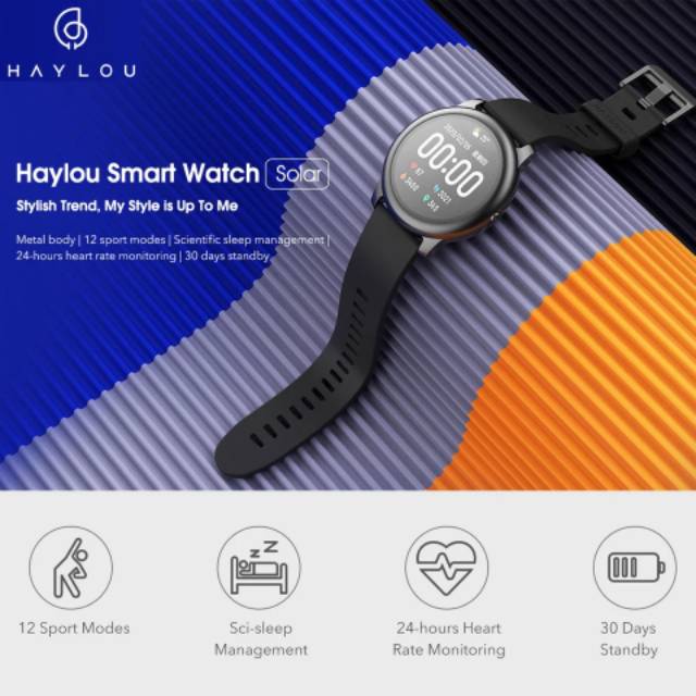 Haylou Solar LS05 Smartwatch Global Version TFT Touch Screen Free Screen Protector