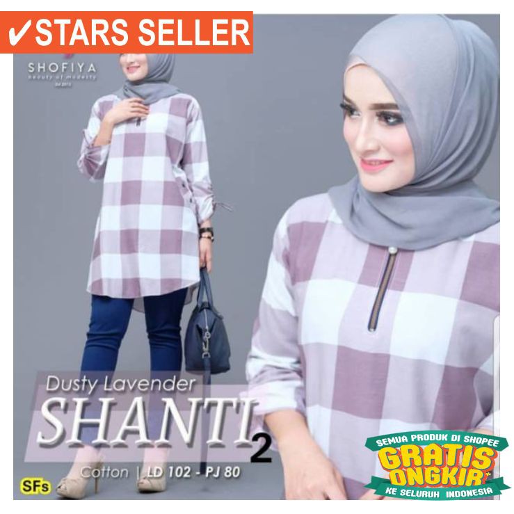 ⭐⭐⭐⭐⭐ CASUAL KERJA FORMAL  BROKAT TILE JUMBO BESAR BUSUI / Grosir tunik katun nevada lengan serut