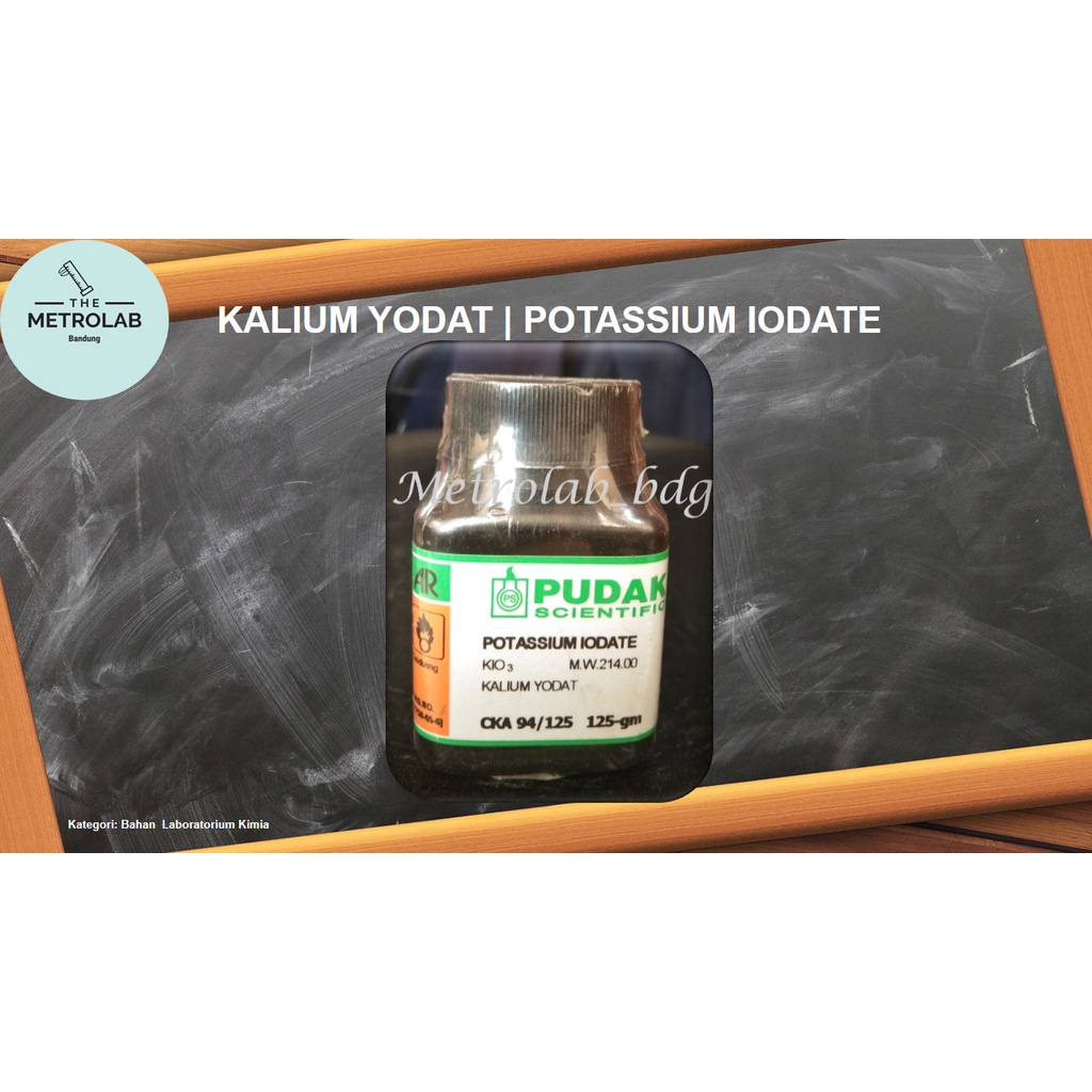 Kalium Iodat | Potassium Iodate | Kalium Yodat | KIO3 | 125 gram