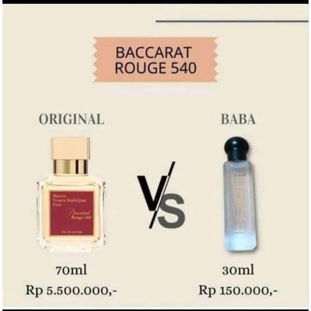 TOP SELLER BABA PARFUM EAU DE ORIGINAL + Free Tisu Basah isi 50