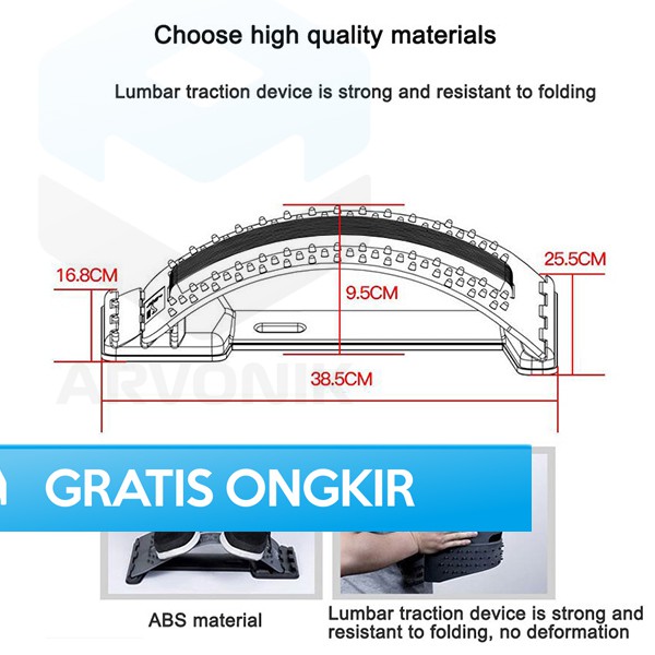 ALAT TERAPI PINGGANG DAN PUNGGUNG AMKEE H00310 SANDARAN LUMBAR SPINAL