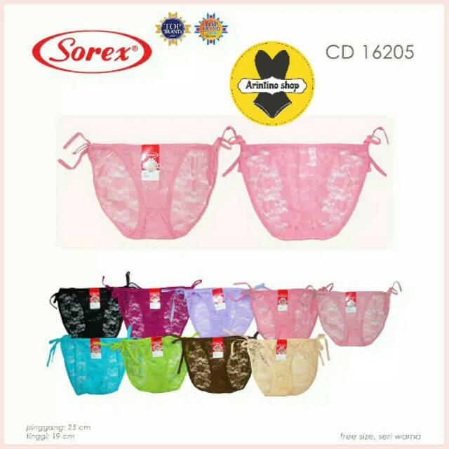 Cd Wanita Sorex 16205 Tali Samping Transparan | Celana Dalam Wanita Sexy |jcL