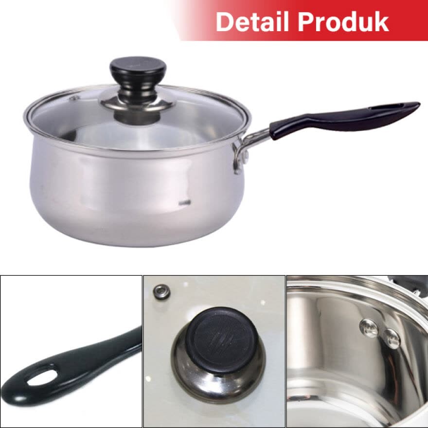 GM Bear Panci Susu Stainless Steel / Milk Pan 1174 - 16 cm