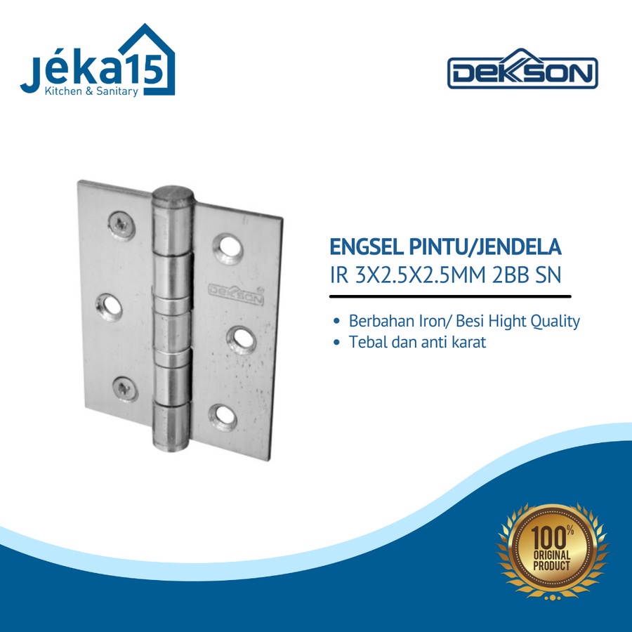 ENGSEL DEKKSON | DEKSON ENGSEL PINTU 3 INCH | ENGSEL JENDELA | IRON HINGE