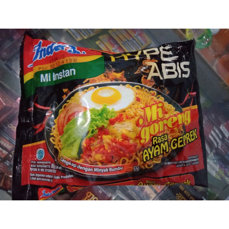 

indomie goreng HYPE ABIS rasa ayam geprek