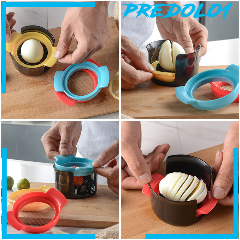 [PREDOLO1]3 in 1 Multipurpose Egg Slicer Egg Cutter Strawberry Slicer