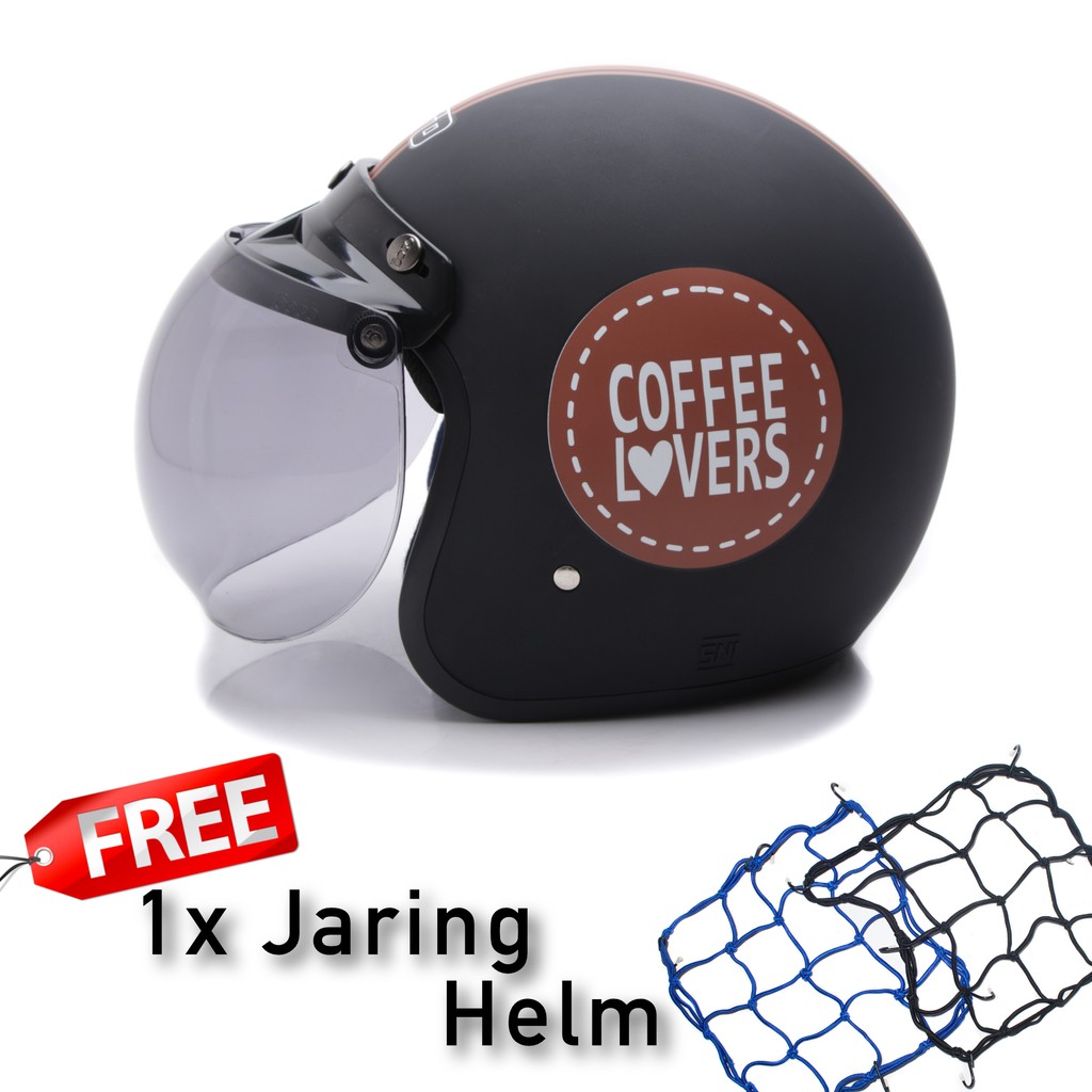 [Helm Dewasa] WTO Helmet Retro Bogo - Coffee Lovers 