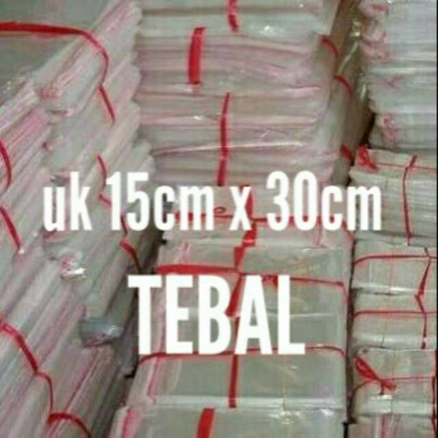 

Plastik seal / plastik opp15cm x 30cm ( 100 lbr )