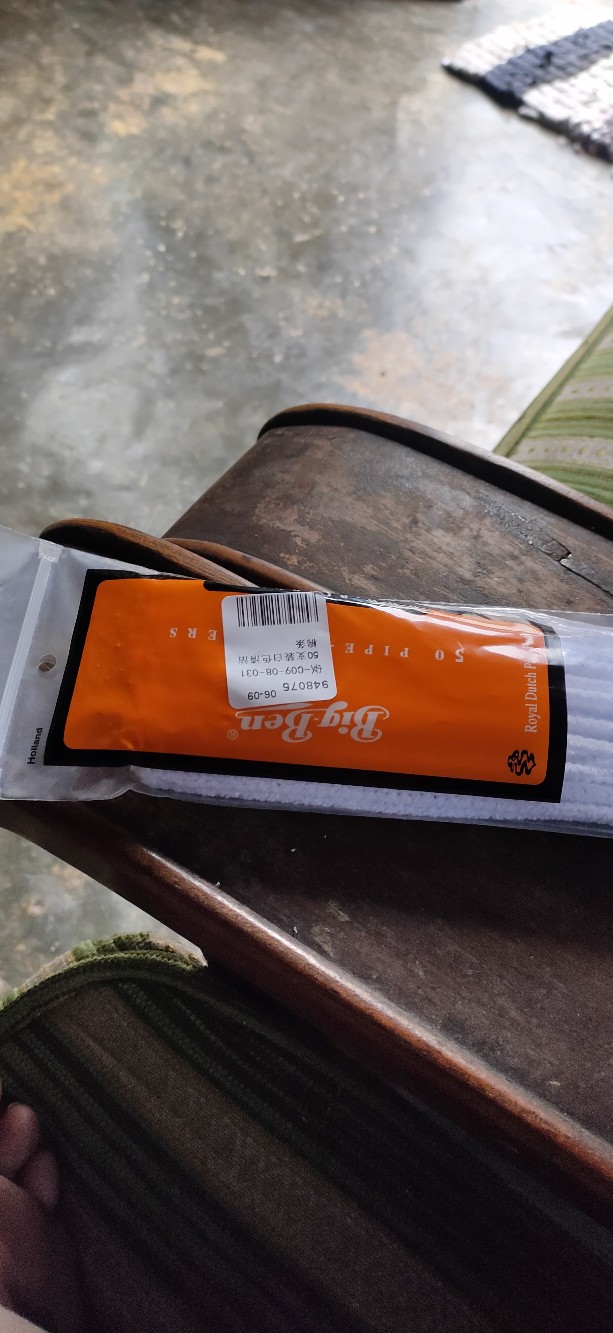 50pcs Pipa Rokok Tembakau Bahan Katun Warna Putih