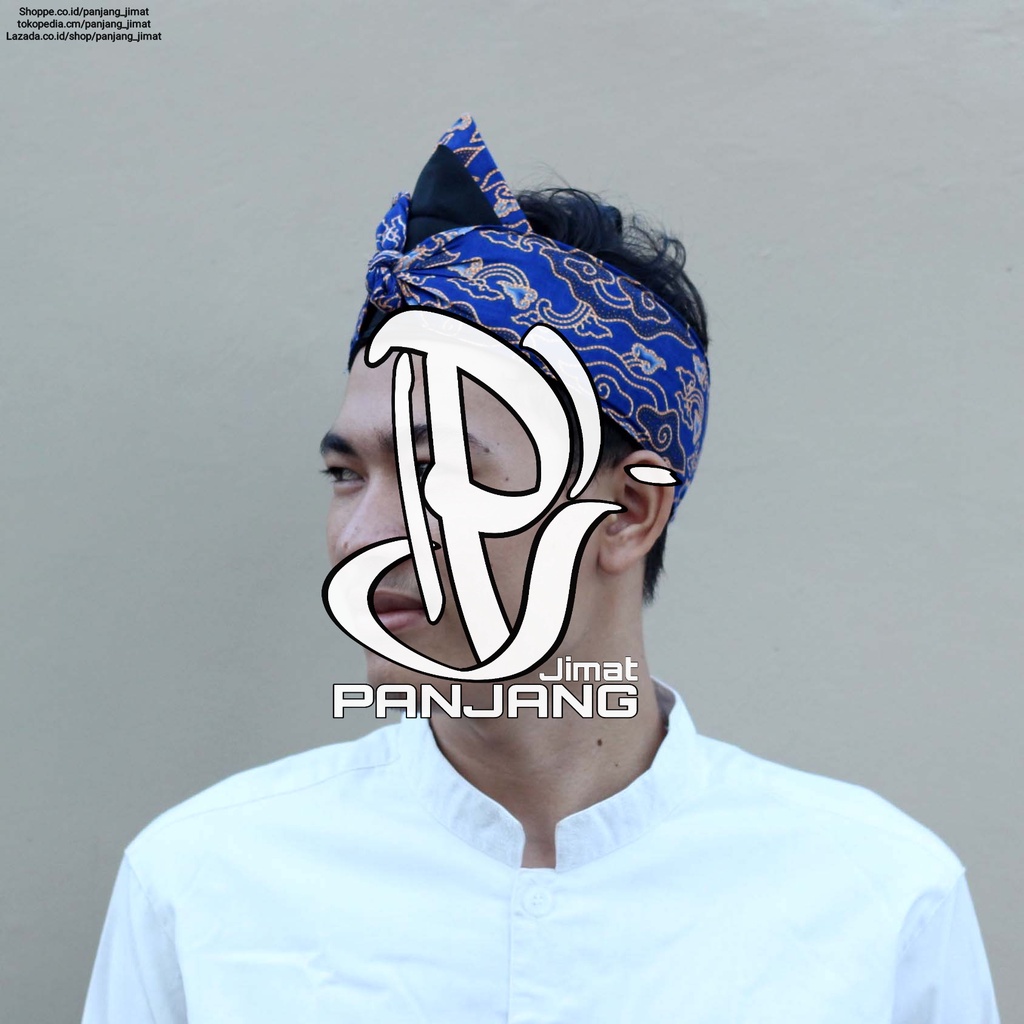 Iket Blangkon Sunda Bolong Batik Motif Cirebonan