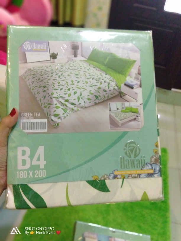 New Sprei My Love Hawaii Bantal 4 Ukuran 180x200 / Bantal 2 Ukuran 160x200 Series 1