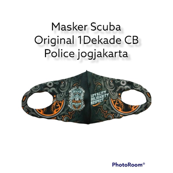 Masker Scuba Original 1 Dekade Cb police jogjakarta