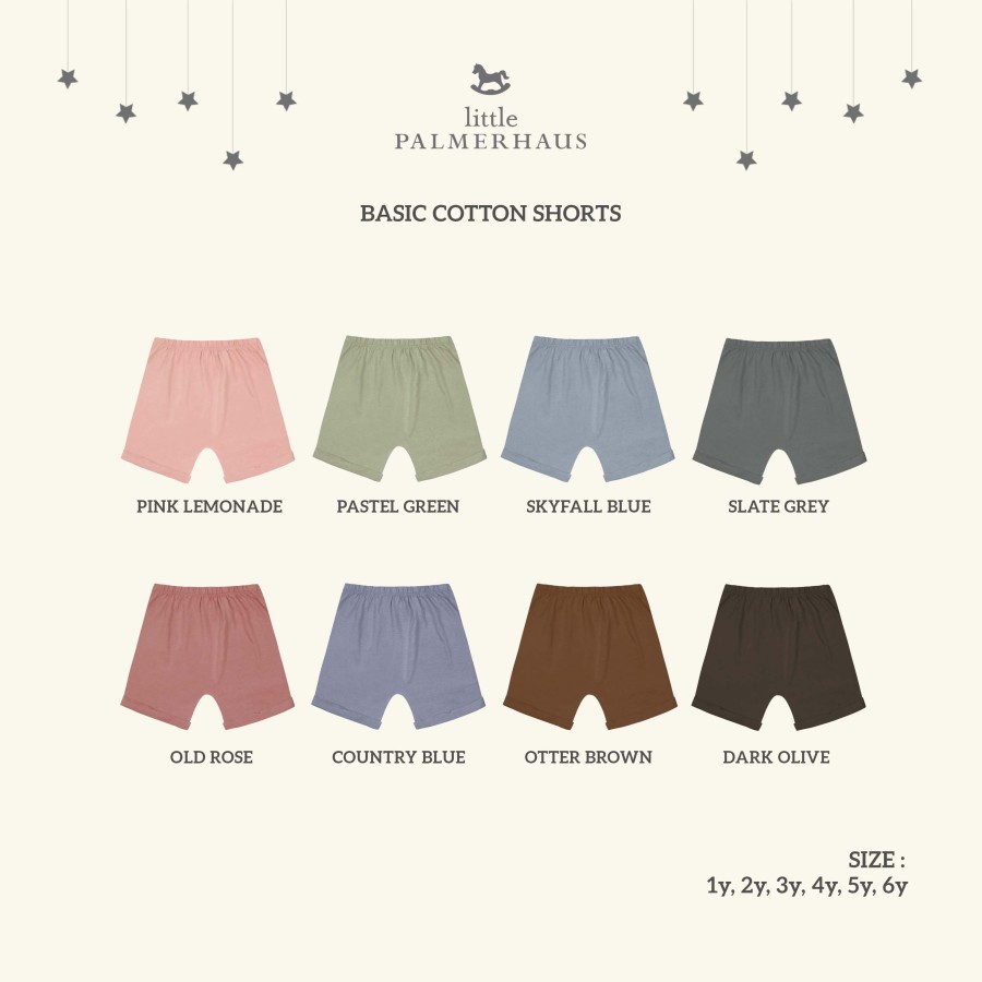 Little Palmerhaus Basic Cotton Short / Celana Pendek - Grup 3 (1y/2y/3y/4y/5y/6y)