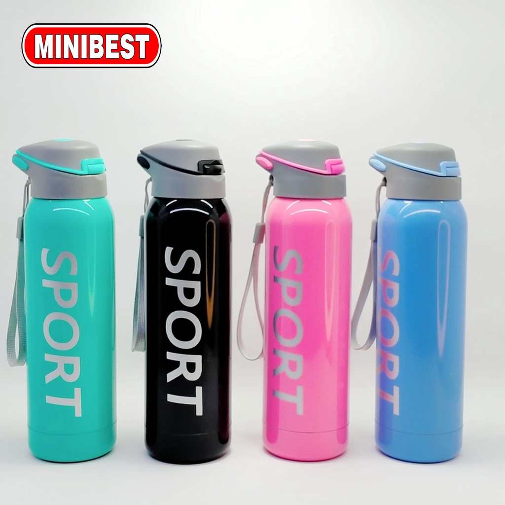 Termos Botol Minum bicycle Sporty Tahan panas/dingin Vacuum Flask 500ml VC008