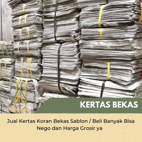 Jual Kertas Koran Bekas Sablon / Digital Printing ukuran 50x70