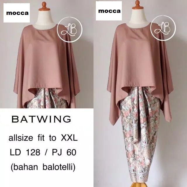 ATASAN KEBAYA BATWING JUMBO KEBAYA BATWING KEBAYA MODERN