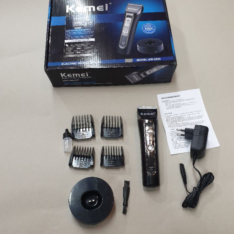 Alat Cukuran Rambut Kemei Bayi Wanita km2555 Hair Clipper Cas