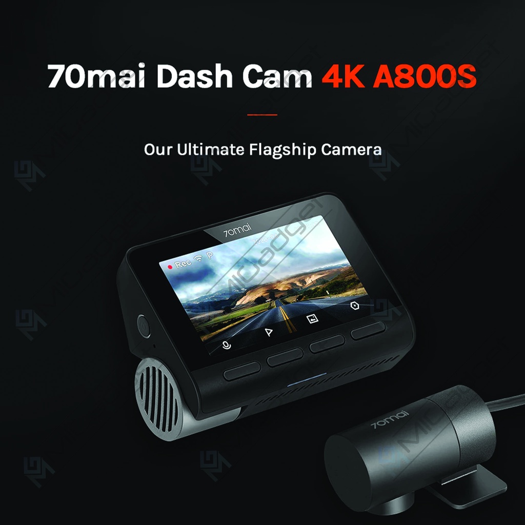 70Mai Dash Cam 4K A800S Dash Camera A800 S 4K GPS ADAS - Kamera Mobil