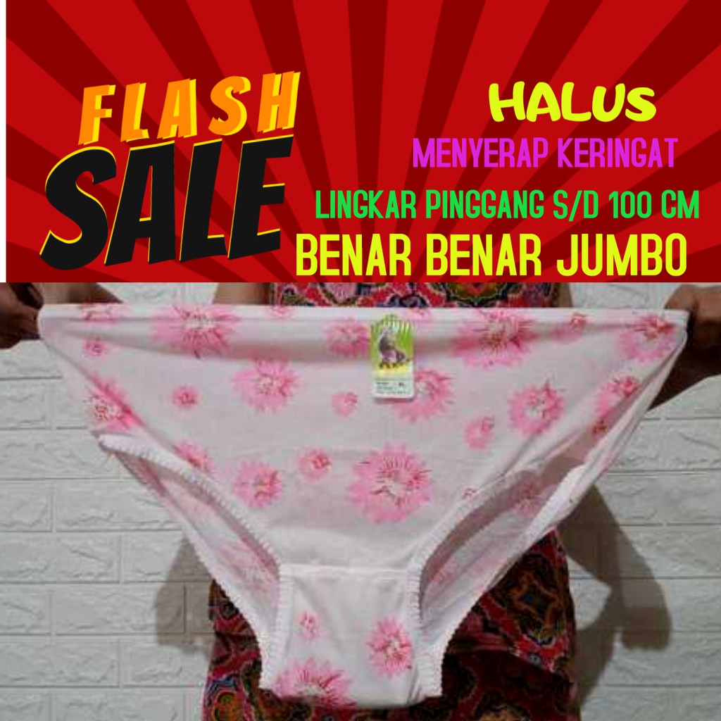 Celana dalam CD Sempak Wanita cewek perempuan BIG SIZE XL JUMBO MURAH ADEM NYAMAN HALUS SURABAYA