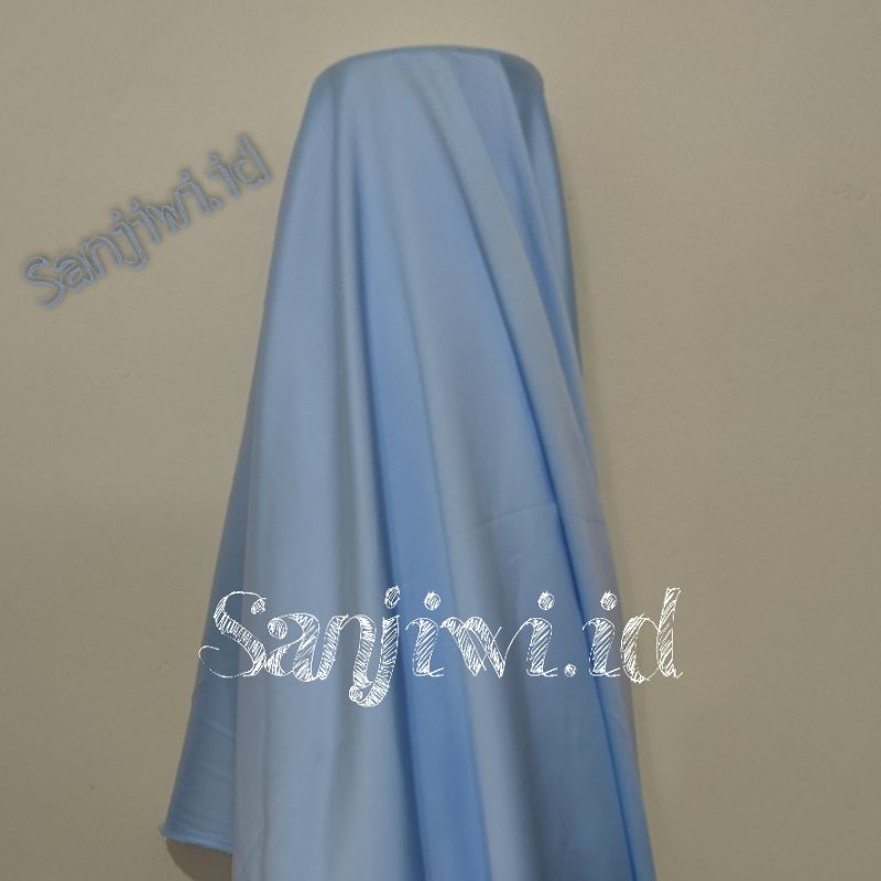 Kain SATIN VELVET PREMIUM / Kain Satin Bridesmaid High Quality-Baby blue