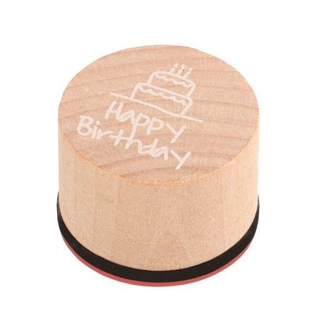 Wooden Stamp - Round Greetings Word Series