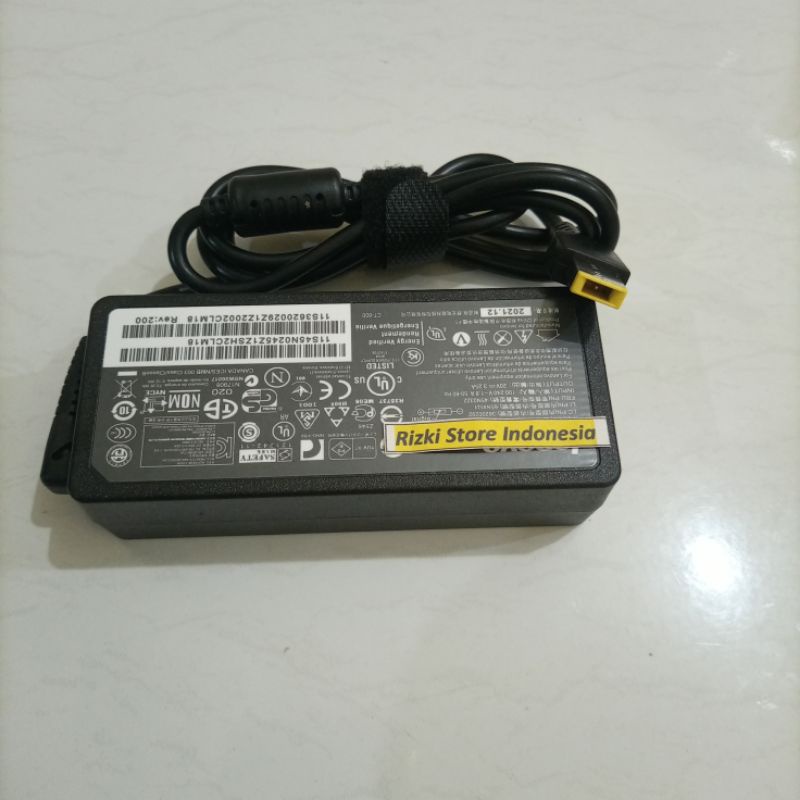 Adaptor Charger Laptop Lenovo ThinkPad T440 T450 T540 T460 T470 T570 T550 L460 L470 L560 L570 E455 E475 E565 20v 3.25A