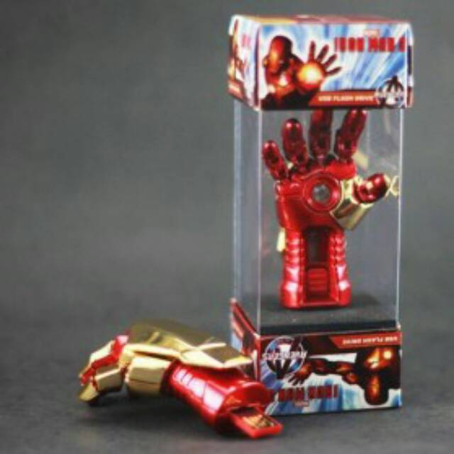 Flashdisk - 16GB Iron Man Gloves USB 2.0 - Red (OMFD08RE)