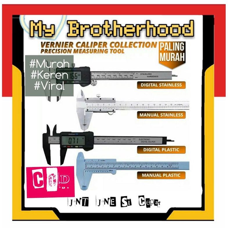 JANGKA SORONG VERNIER CALIPER SIGMAT digital stainless plastic PLASTIK MANUAL