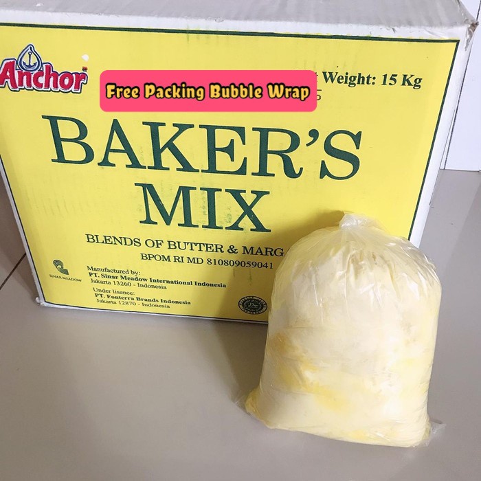 

butter-mentega- anchor bakers mix 1kg/1 kg repack - blend butter margarine bakers mix -mentega-