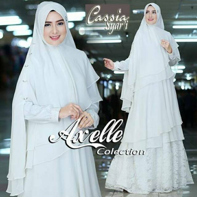 Gamis Syari Axelle Collection Putih