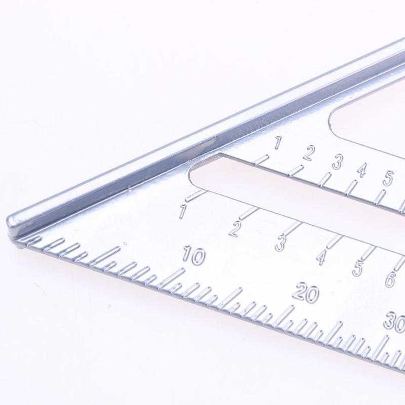 Bayar Ditempat Taffware Penggaris Siku Mistar Triangle Ruler Aluminium - VK18