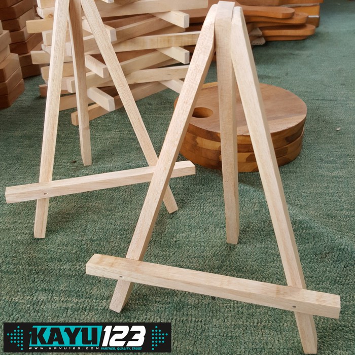 

Wooden Easel 24x17 cm Stand Kayu Tripod Kayu Photo Stand Lukis (WE-02)