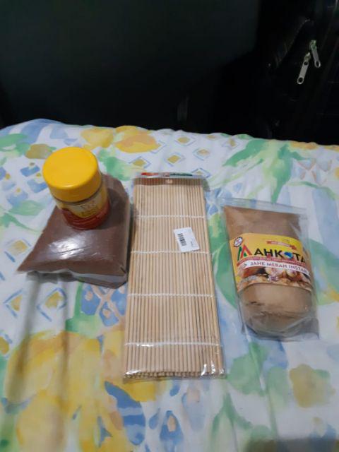 [beli 1 Gratis 1]⚡japanese Sushi Rice Rolling Roller Bamboo Diy Maker Sushi Mat Cooking Tool