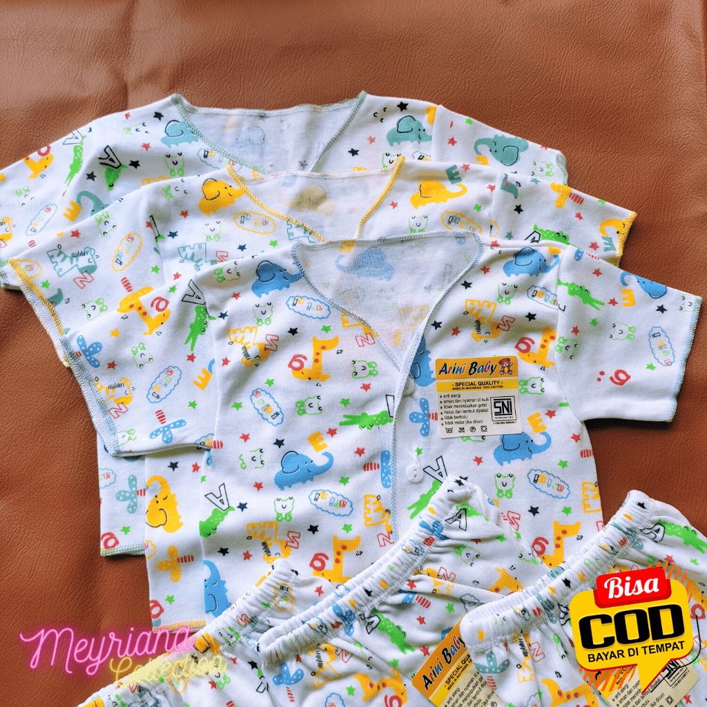 Kualitas SNI - 9 PCS Baju Bayi Pendek Celana Pendek Dan Topi Bayi Baru Lahir Special Quality