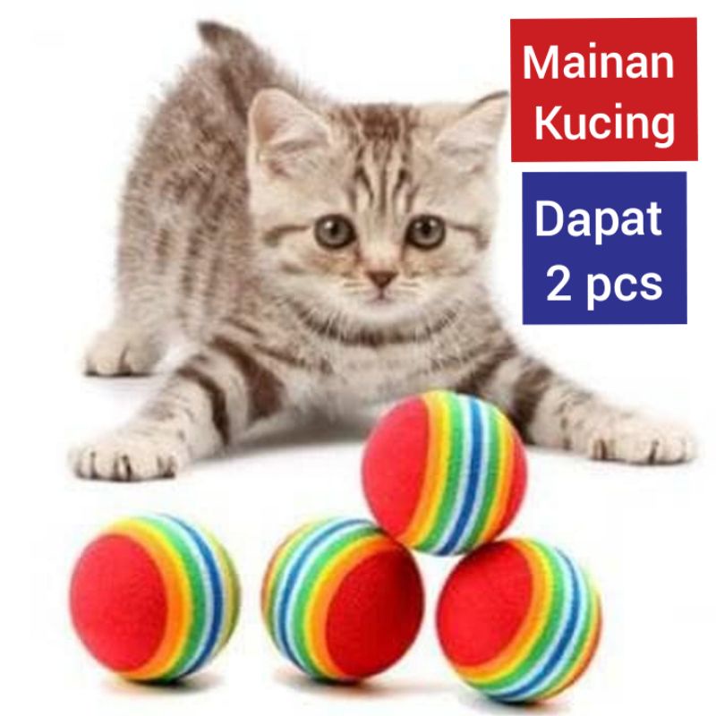 Mainan Kucing BOLA (2 pcs)