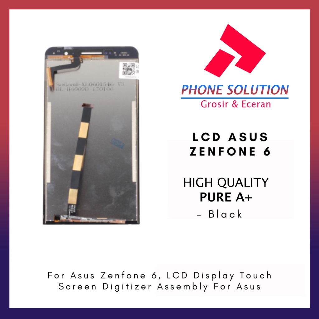 LCD Asus Zenfone 6 Fullset Touchscreen // Supplier LCD Asus Zenfone 6 - Garansi 1 Bulan