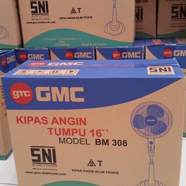 GMC 308/312 stand fan 16 inch kipas angin berdiri ANGIN SUPER KENCANG PROMO