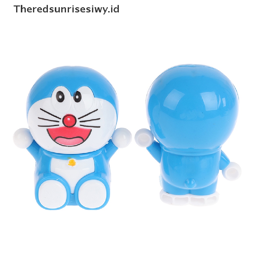 # Alat Rumah Tangga # 4pcs / set Topper Kue Desain Doraemon Cat Untuk Dekorasi Pesta Anak