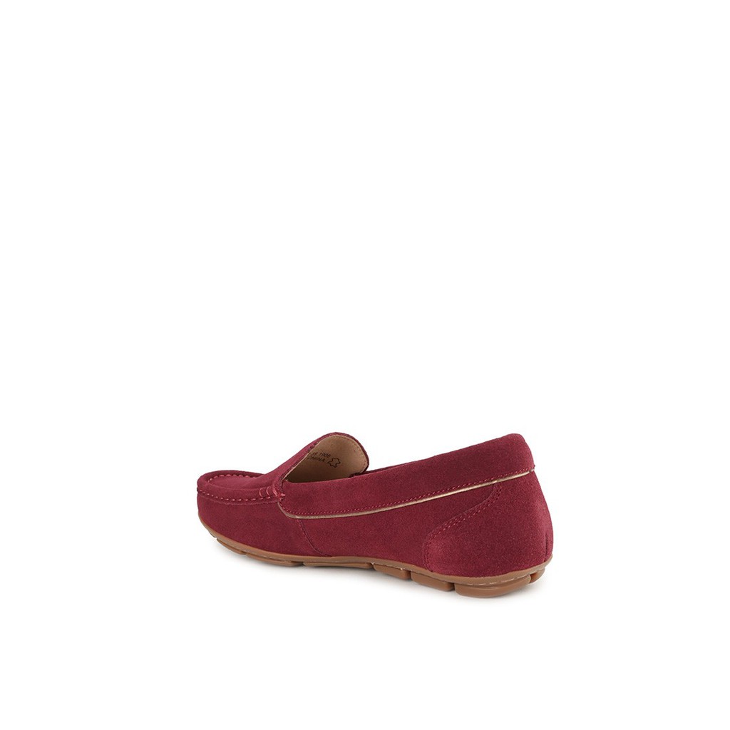 Sepatu Loafers Obermain Wanita Terbaru Original E-gillian Merah Maroon