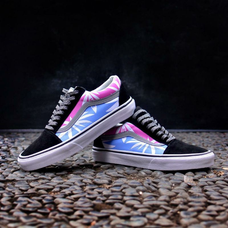 vans old skool summer leaf