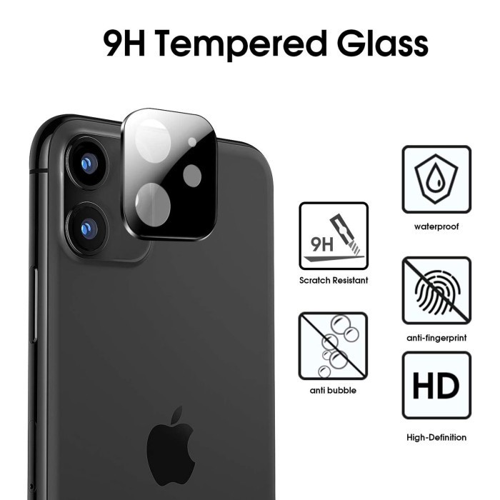 Iphone 13 6.1 13 Mini 5.4 13 Pro 6.1 13 Pro Max 6.7 Tempered Glass Kamera Ati Gores Kamera Full Hitam