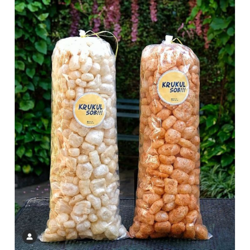 

Krukul Sob - Kerupuk Kulit Sapi Dorokdok Rasa Original dan Pedas Jeruk 500gr