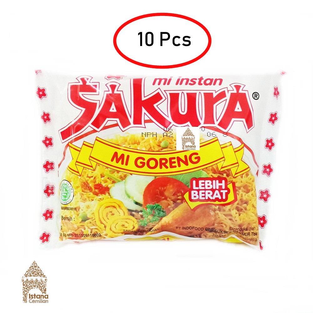 

PAKET 10 PCS Mie Instan SAKURA Mi Goreng Jadul